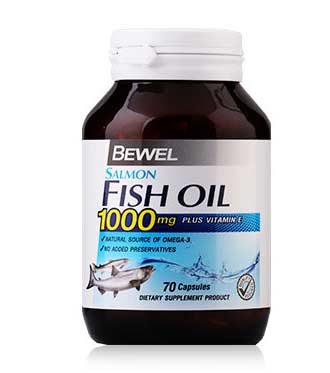 น้ำมันปลา-Bewel-Salmon-Fish-Oil-1000-mg-Plus-vitamin-E