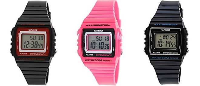 นาฬิกาข้อมือผู้หญิง Casio รุ่น W-215H