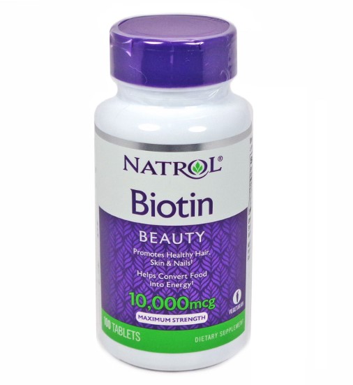 Natrol Biotin 10,000 mcg วิตามินบำรุงผม ยี่ห้อไหนดี 2019